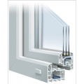 Ventana abatible doble de vidrio / ventana abatible PVC / UPVC